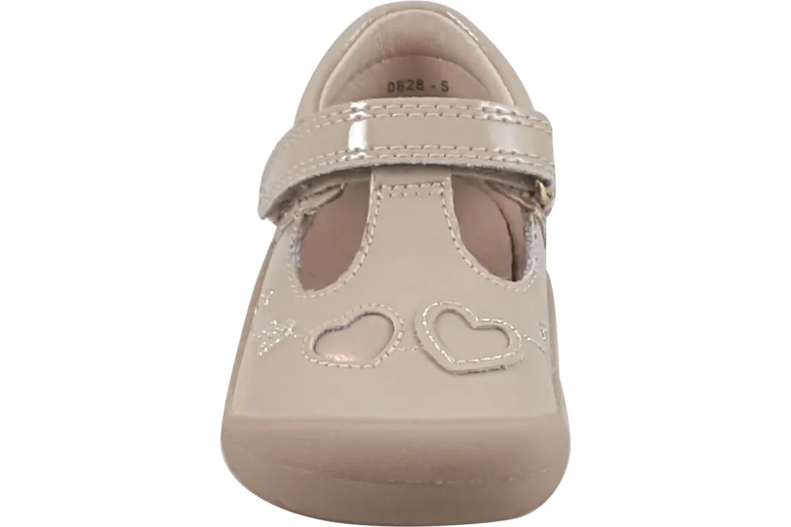 Start-rite Velcro | Girls First Shoes<Party 0828-6 Girls Leather Patent First Shoes