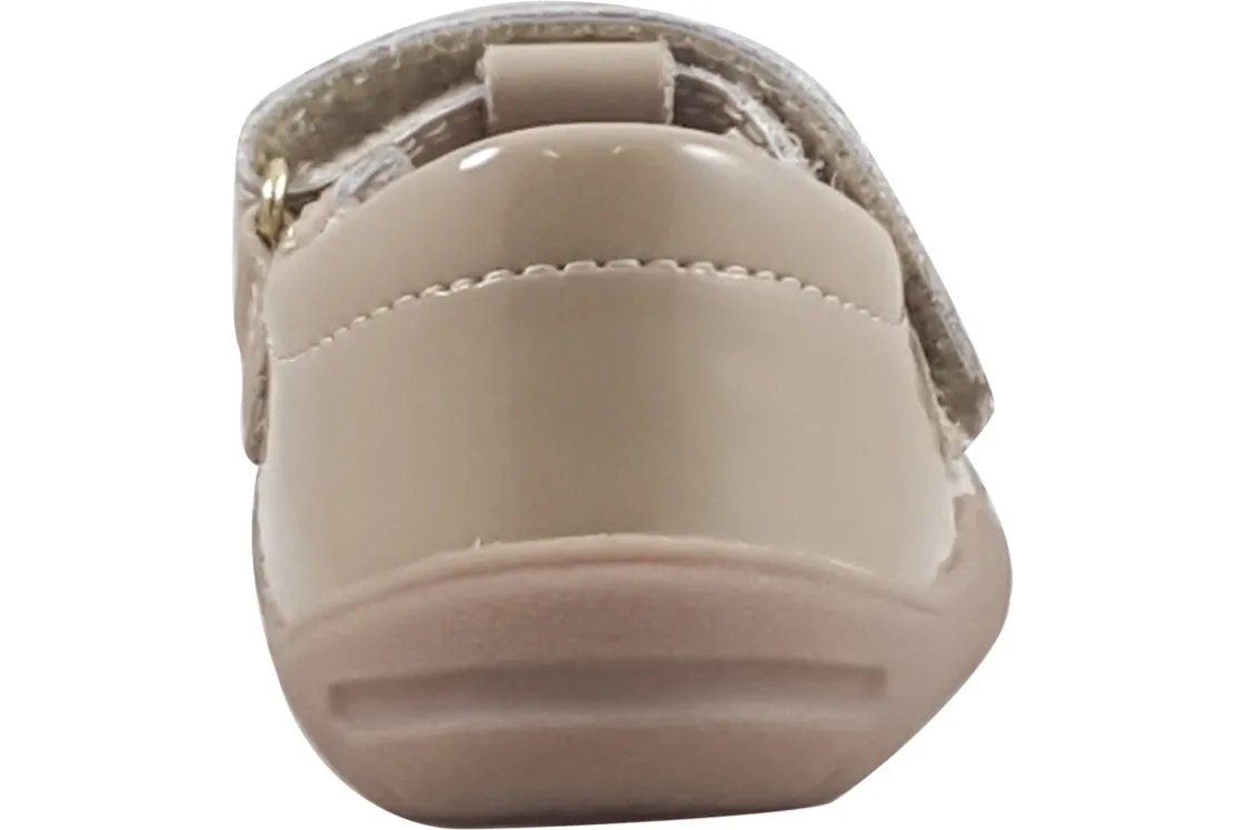Start-rite Velcro | Girls First Shoes<Party 0828-6 Girls Leather Patent First Shoes