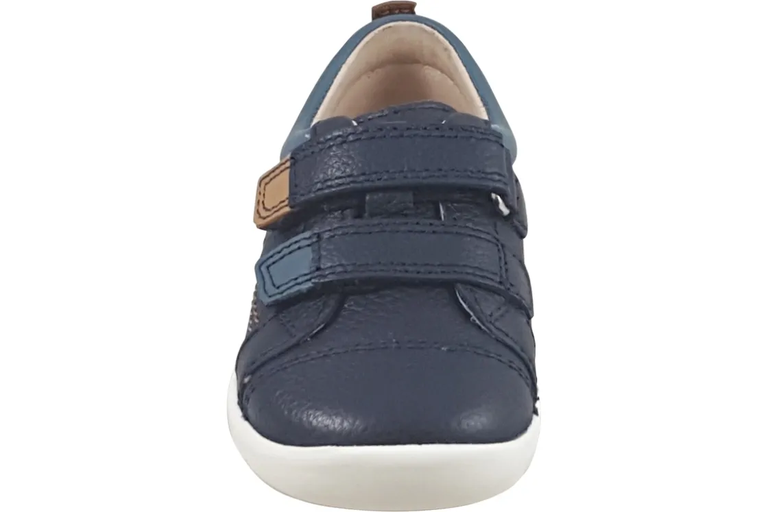 BOY Start-rite Velcro | Boys First Shoes<Playhouse 0826 Boys Leather Shoes