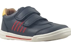 BOY Start-rite Velcro | Boys Shoes<Roundabout 1707-19 Boys Leather Fashion Trainers Navy