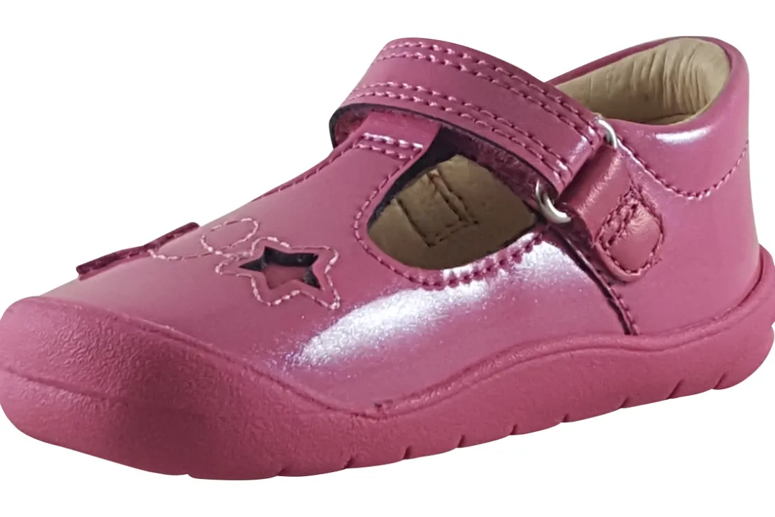 Start-rite Velcro | Girls First Shoes<Sparkle 0772 Girls Leather Patent First Shoes
