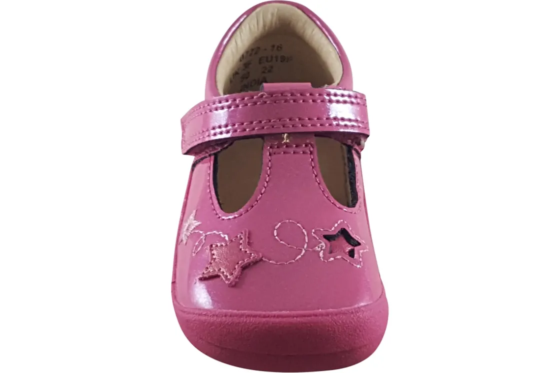 Start-rite Velcro | Girls First Shoes<Sparkle 0772 Girls Leather Patent First Shoes