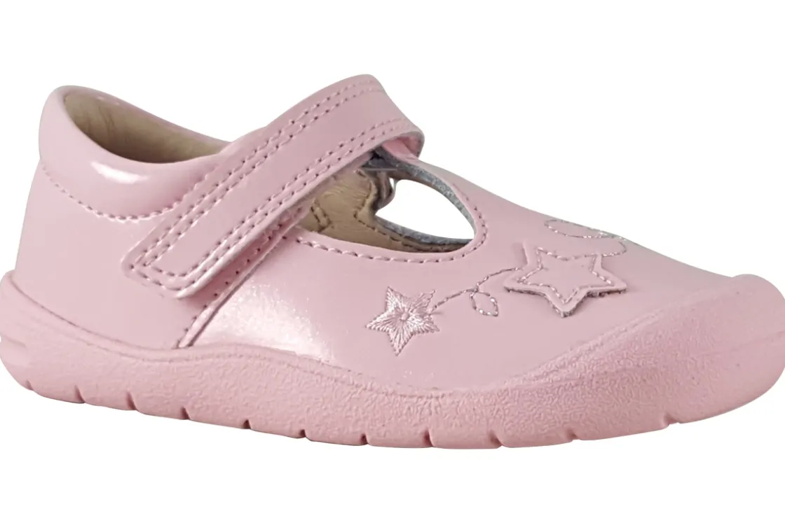 Start-rite Velcro | Girls First Shoes<Sparkle 0772 Girls Leather Patent First Shoes