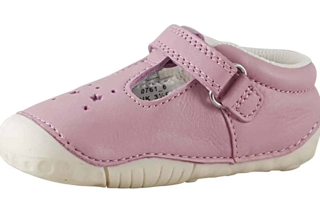 Start-rite Velcro | Girls First Shoes<Tumble 0761-6 Girls Leather First Shoes