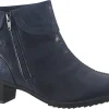 Women Suave Womens Boots<Paula 6060 E (Wide Fit) Womens Leather Ankle Boots