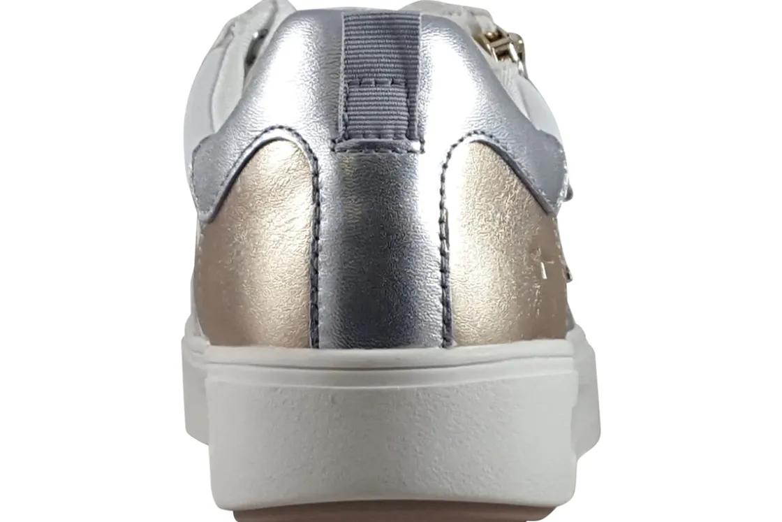 Women Tamaris Comfort Womens Fashion Trainers<Sully 83703-44 Womens Fashion Trainers Gold Silver