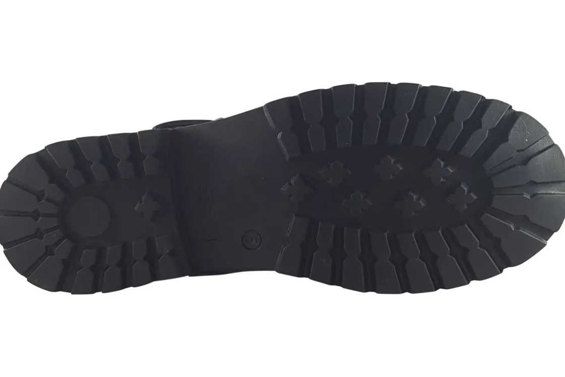 Term Footwear Senior Girls | Junior Girls<Emily Black Girls Leather School Shoes